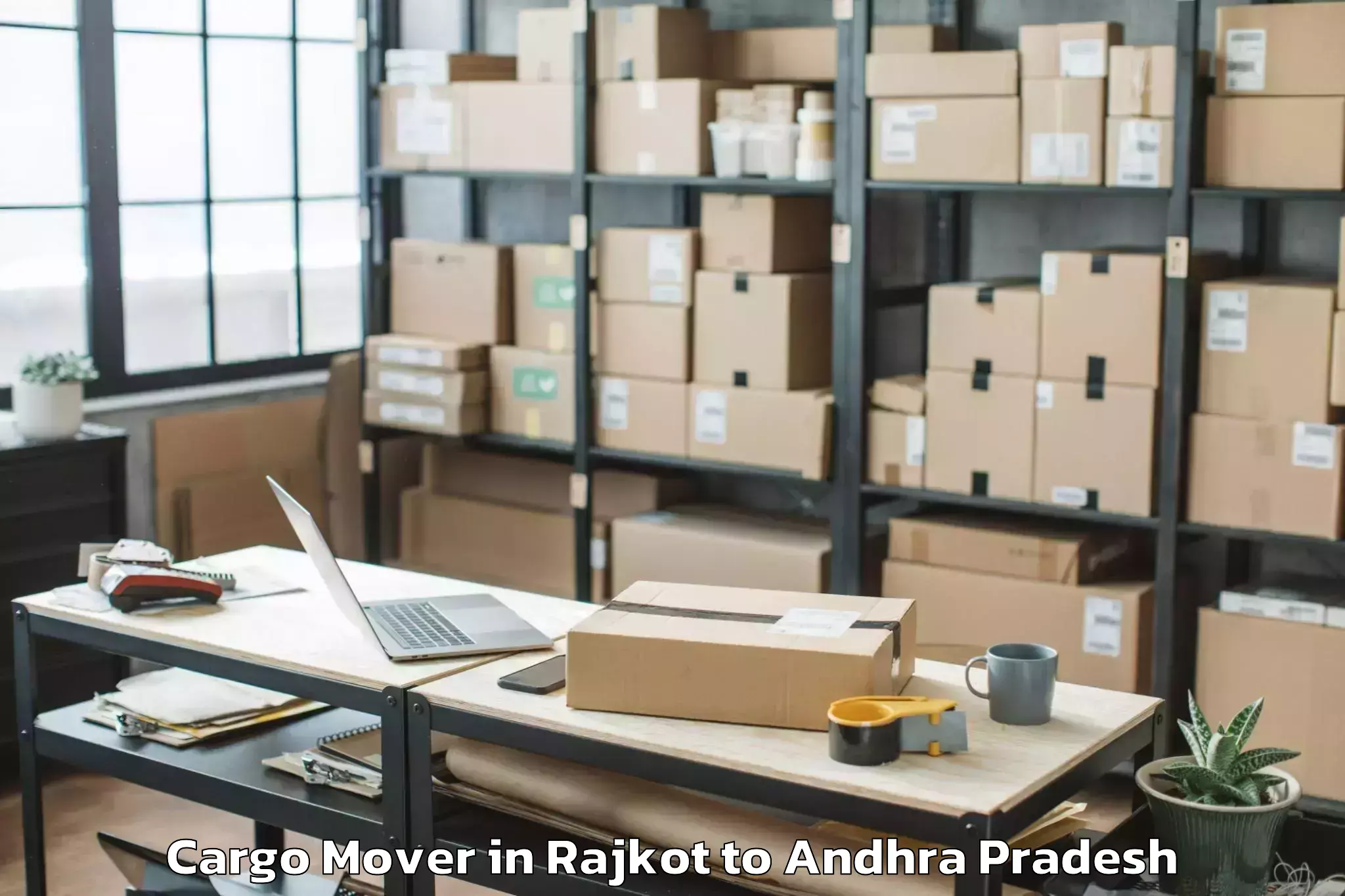 Top Rajkot to Gajuwaka Cargo Mover Available